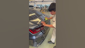 Repair the trunk lid, difficult to close, the tail lights are not the same size.#carrepair #car