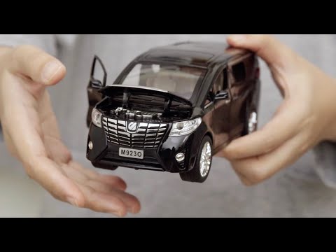 Toy Cars Toyota Alphard Black Diecast Miniatur Mobil Mobilan Mainan