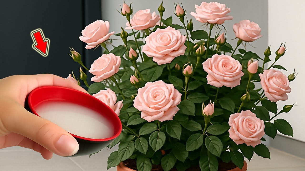 Всего 1 стакан! У вас будет роза с бесчисленными корнями и цветами!