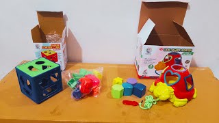Unboxing and Review of Ratnas Lion Shape sorter 2 in 1 and Shape Sorter Cube Junior