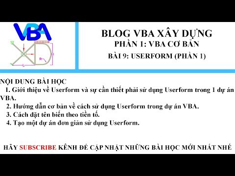 VBA cơ bản_Bài 9_UserForm (phần 1)