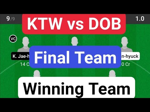 KTW vs DOB BASEBALL DREAM11 TEAM PREDICTION TODAY MATCH | KBO DREAM11 TEAM