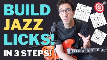 Solo over JAZZ CHANGES in 3 Steps! Jazz Guitar Lesson - ii V I