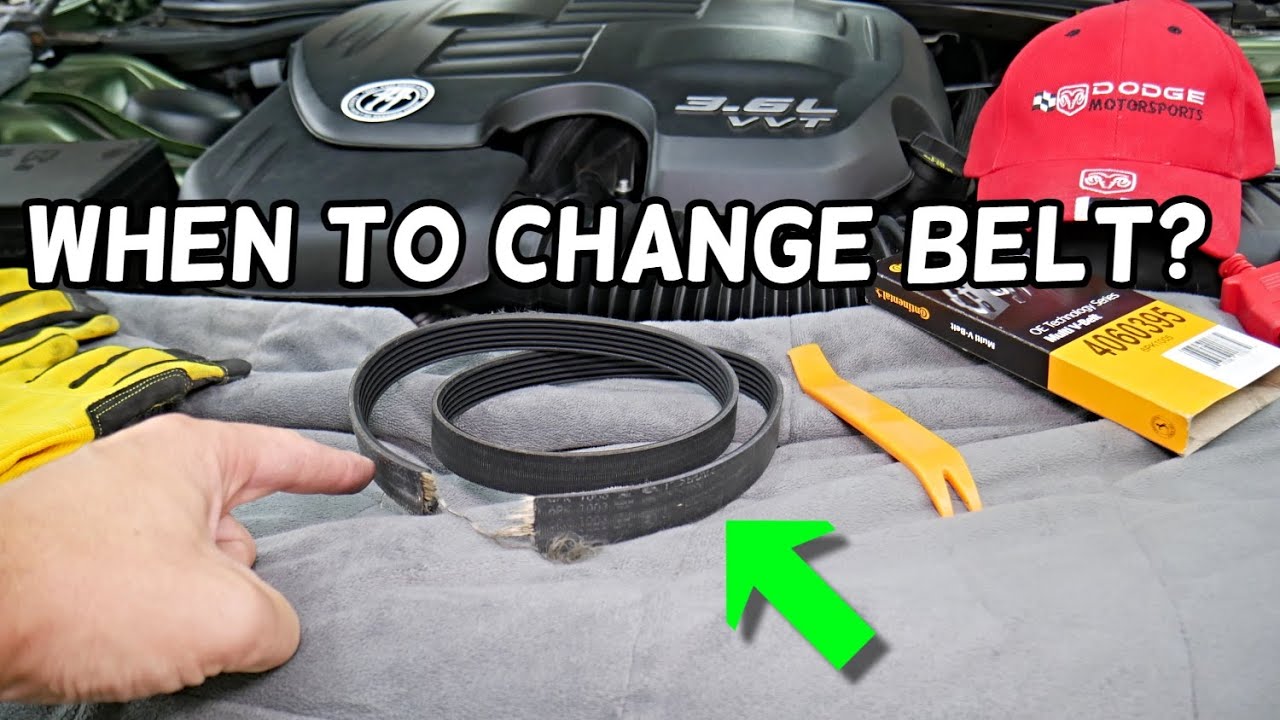 WHEN TO REPLACE SERPENTINE BELT ON DODGE CHARGER, HOW OFTEN TO CHANGE