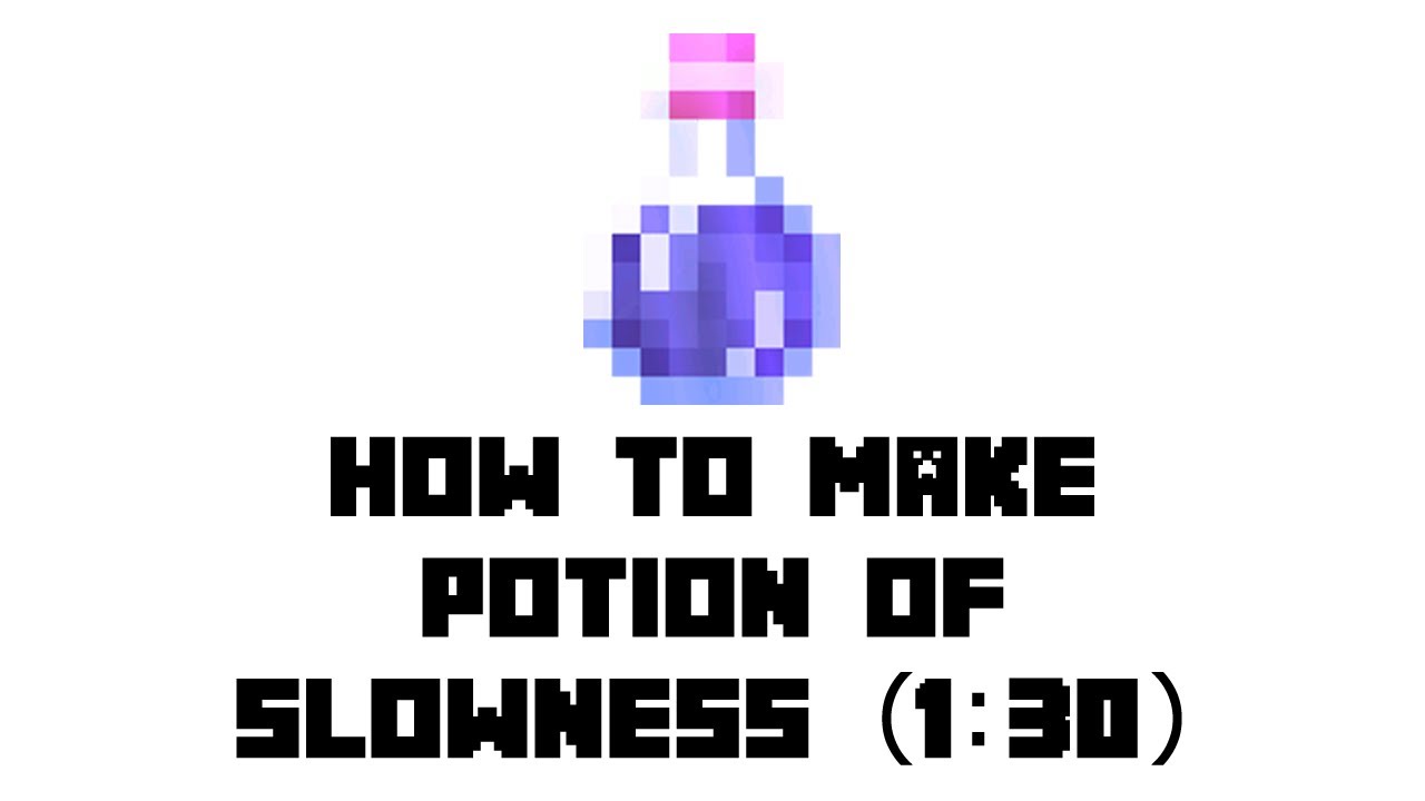 Minecraft How to Make Potion of Slowness(130) YouTube