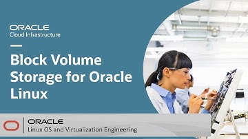 Block Volume Storage for Oracle Linux on Oracle Cloud Infrastructure