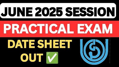 IGNOU JUNE 2025 Session Practical Exam Datesheet Announced | IGNOU Practical Exam Datesheet 2025