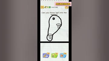 DRAW 2 SAVE Level 288 Make the ball go into the two baskets. 🏀 #game #draw2save #draw