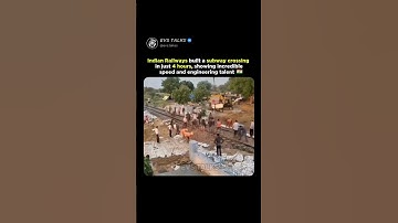 🚆 Indian Railways Builds Subway Crossing in Just 4 Hours! ⚡🇮🇳