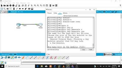 SSH Configuration on router ccna LAB 3 ! Remote Access - Secure Shell