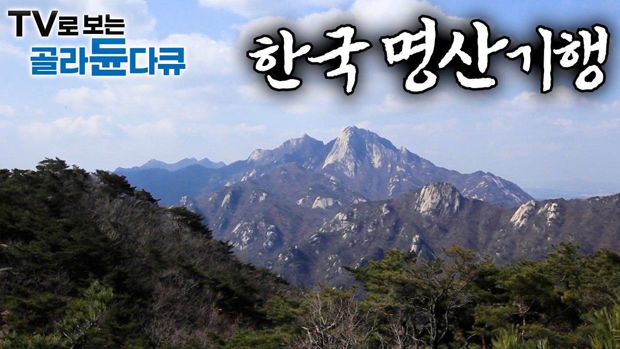 ⛰️ 멀리 갈 필요없다. 방에서 편하게 올라가보는 한국의 명산기행 ⛰️｜보는 것만으로 힐링되는 한국 명산 1시간 몰아보기｜한국기행｜#tv로보는골라듄다큐