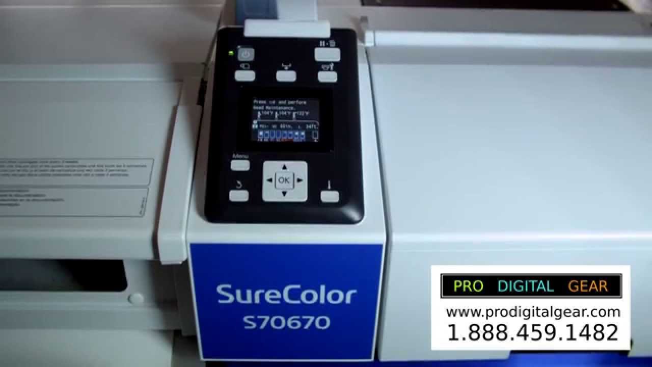 How to do a Nozzle check and Basic Cleaning on SureColor S70670