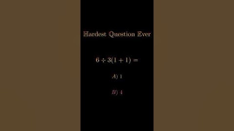 🔥 Question of the Day - 13/05/2025 🔥🧠 What is the value of 6/3(1+1)? #mathchallenge #maths