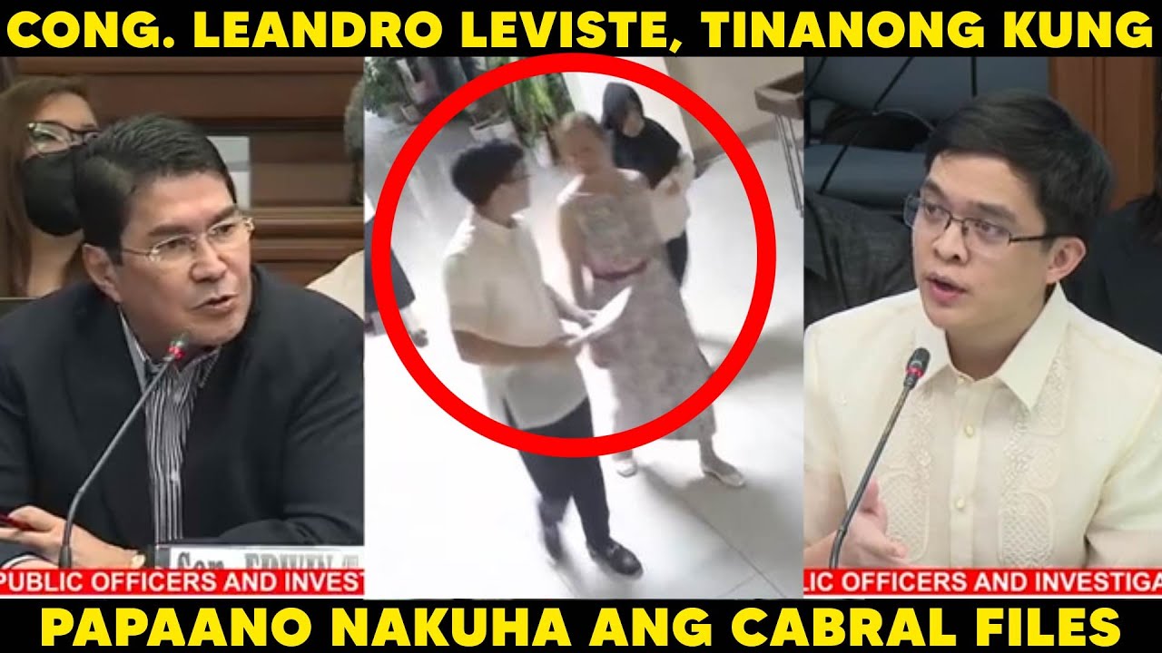 Cong. Leviste, Tinanong Kung Pano Kinuha ang Cabral Files sa Computer ni Dating DPWH USec Cabral