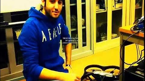 Controlling Ar.Drone using labview to follow a path ( First test )