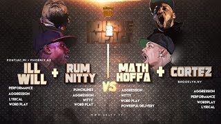 CORTEZ + MATH HOFFA VS RUM NITTY + ILL WILL SMACK/ URL RAP BATTLE | URLTV