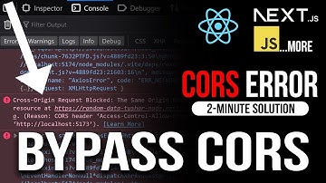 How to fix No Access Origin Allow Header is present error in Web Applications CORS Error Bypass