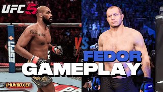 EA SPORTS UFC 5 - NEW FEDOR vs Current Jon Jones - Raw GAMEPLAY!