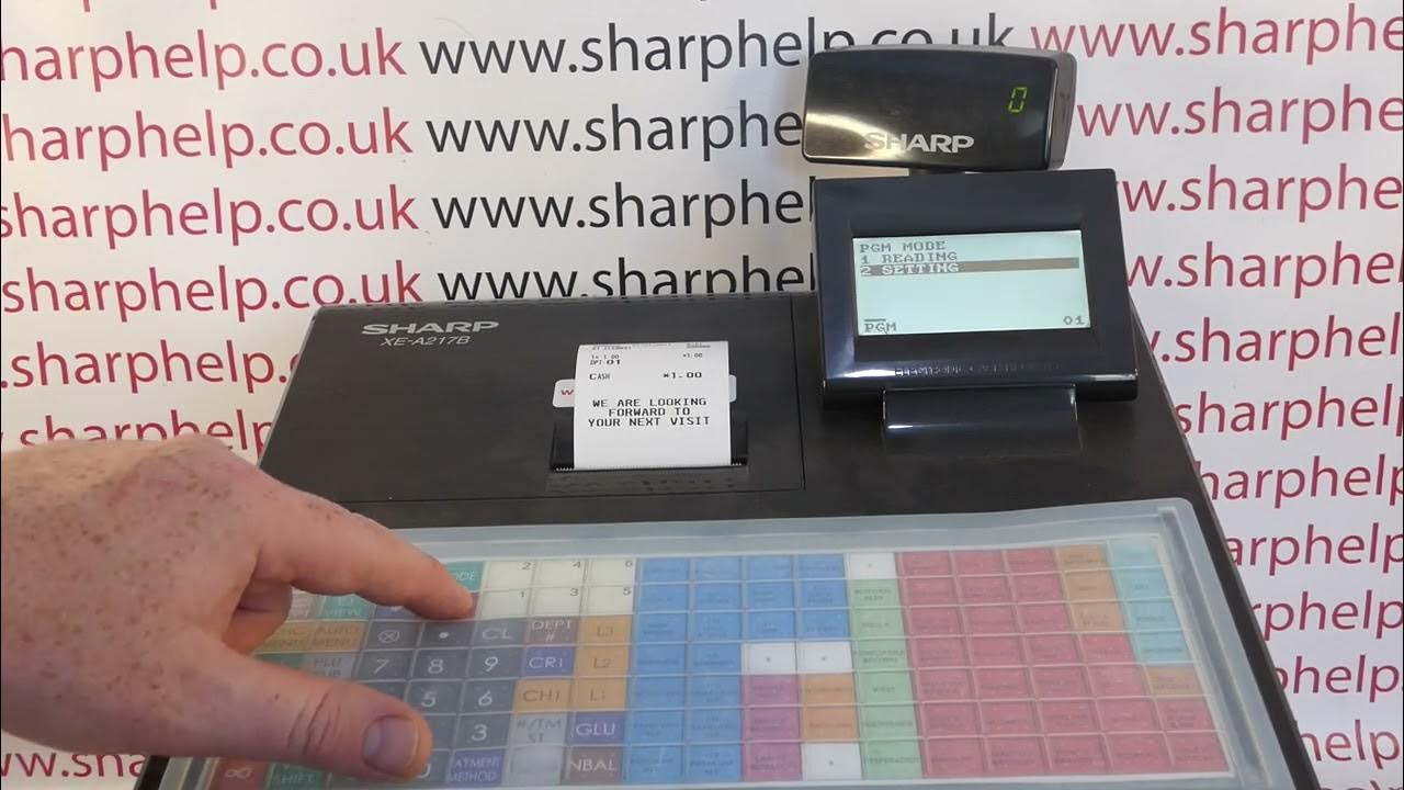 How To Shift Decimal Places Sharp XEA217 / XEA217B Cash Register