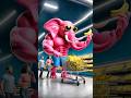 Evolution of Elephant: Pink Elephant in the supermarket with Banana adventure😻 #shorts #elephant