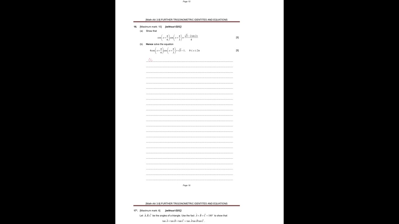 Further trig identities and equations 1