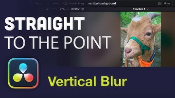 Blur background for vertical videos in DaVinci Resolve