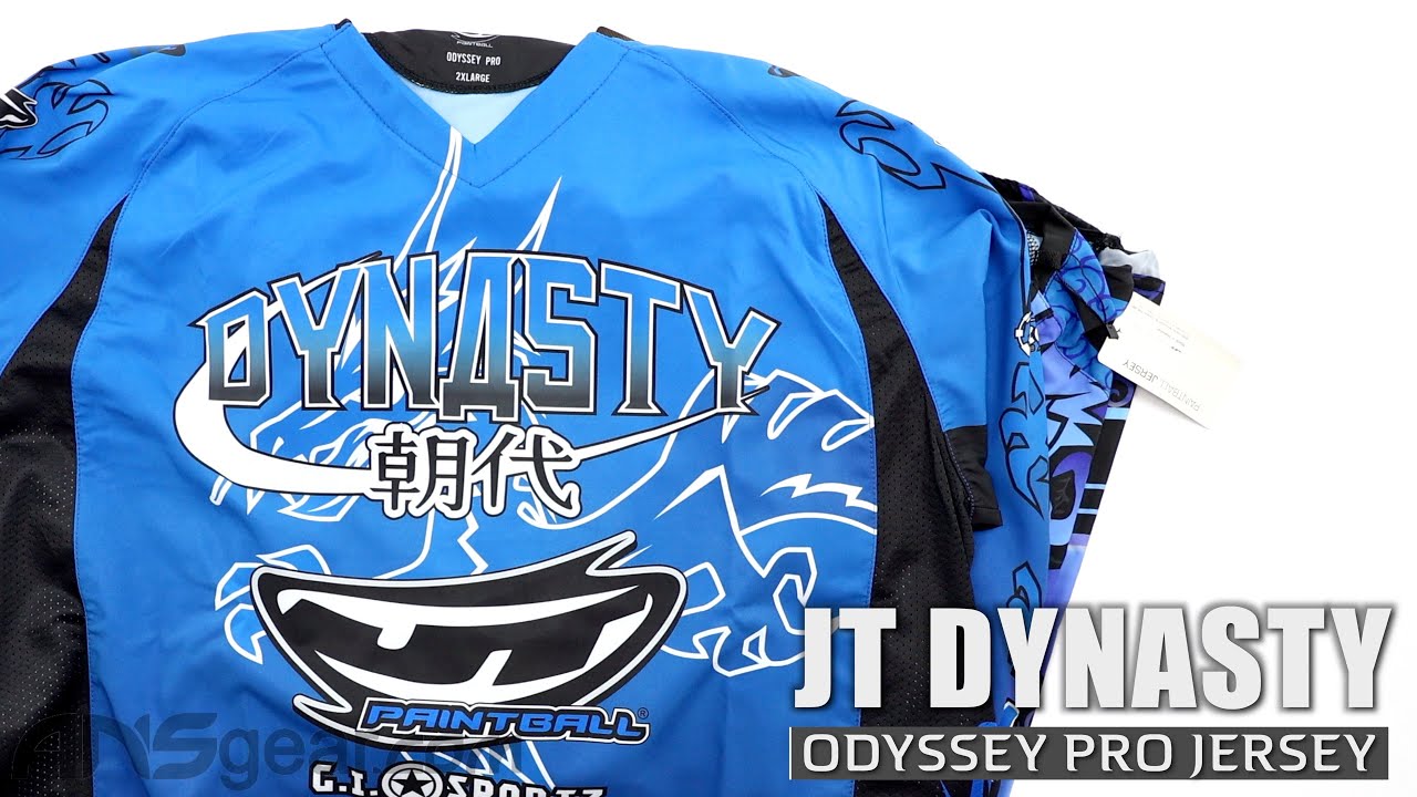 JT Team Dynasty Odyssey Pro Dragon Paintball Jersey - Black