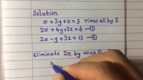 KSSM Add Math Form 4 Solving Linear Equations in 3 Variables #cikgootube