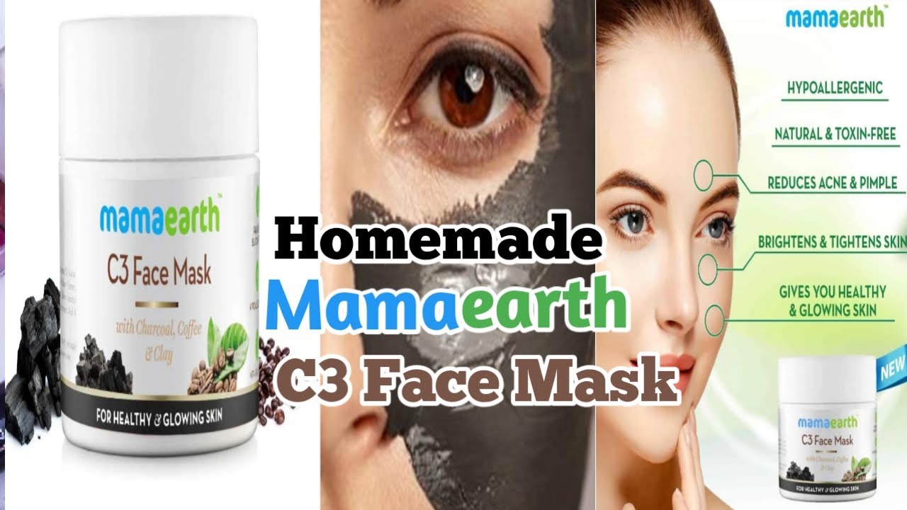 Homemade Mamaearth C3 Face Mask/Charcoal Face Wash At Home kuwait