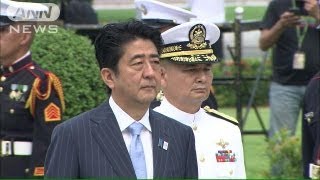 安倍総理フィリピンで首脳会談　中国けん制の狙いも（13/07/27）