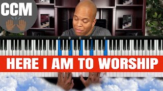 here i am to worship - david jackson on keys - pretty gospel chords - arpeggios!