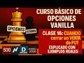 APRENDE a calcular NIVELES CLAVES cuando VENDES una PUT (break even y cierre manual) | CLASE 16