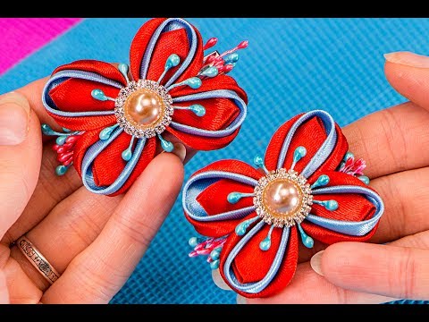 Заколочки из лент