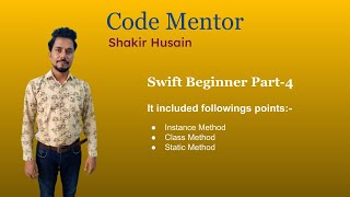 Swift Beginner-4 In Hindi | How to create Instance & Type method in Swift | Instance Method in Swift