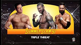 WWE 2k15 Triple Threat (интернациональный пояс) Randy Orton 11 - Lord Steven Regal - Damien Sandow
