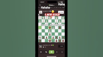 6 moves to instant Resign… #chess #chessgames #fypage #viralvideo #shorts