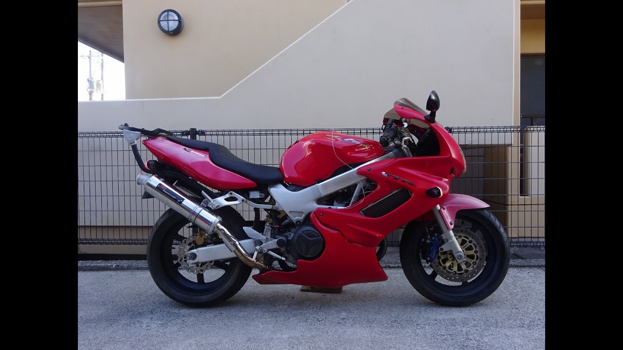 VTR1000F 走行42481キロ　エンジン始動動画有り！返品可能！SC36 210823VTR1000F(SC36-1000)□ 中古エンジン 始動確認後取り外し