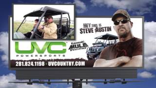HEAR AND SEE STEVE AUSTIN WITH HIS UVC CUSTOM KAWASAKI MULE PRO FXT NAMED BUCK THE MULE screenshot 3
