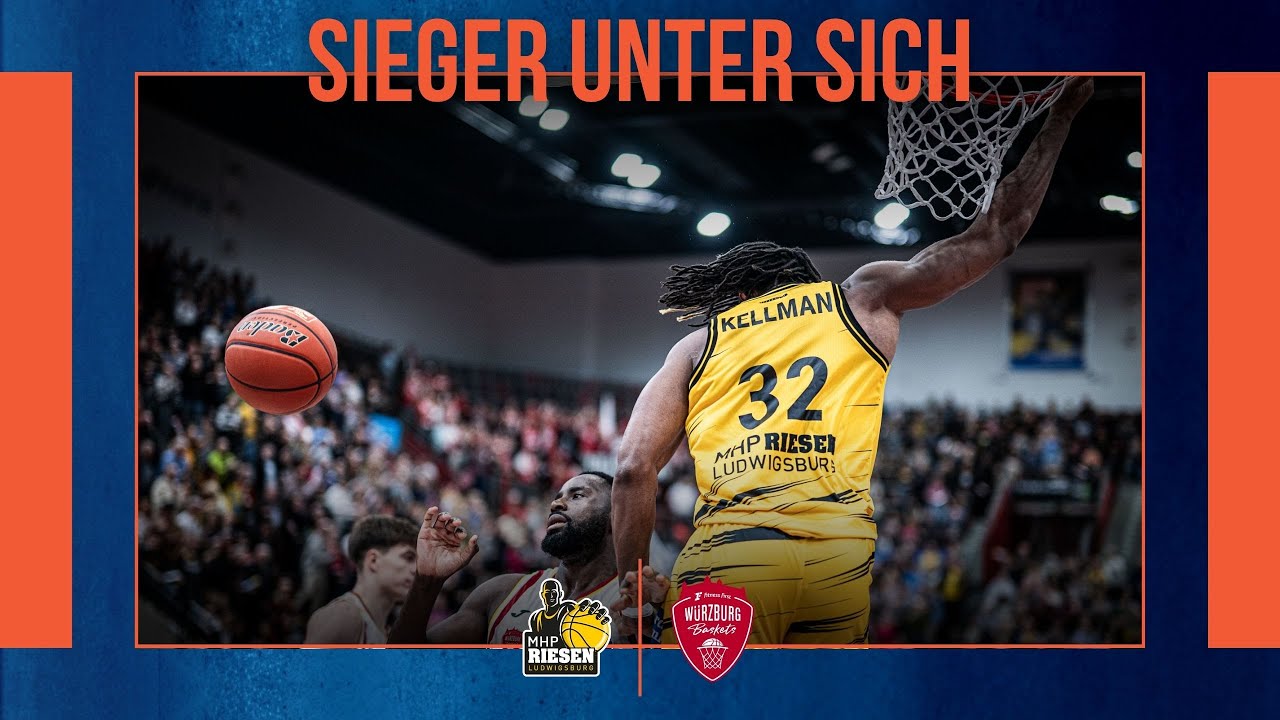 Highlights: MHP RIESEN Ludwigsburg - Fitness First Würzburg Baskets | easyCredit BBL |Dyn Basketball
