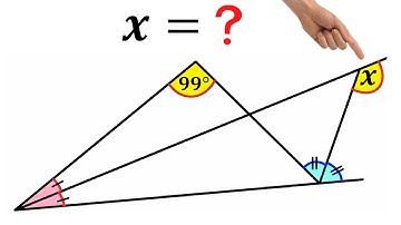 Can you find the value of angle X? | Exterior angle theorem | (Easy explanation) | #math #maths