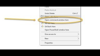 Missing Open Command Window here in Windows 10 Creator update || Get it back