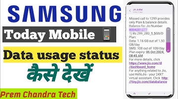 Samsung mobile data usage status kaise check kare