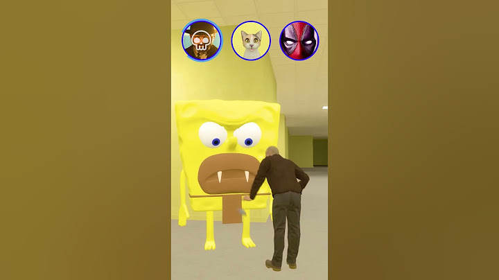Beware! Spongebob Attacks Again Behind the Wall! 😱 #meme #gmod #cat