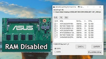 How to Disable Onboard RAM Using BIOS SPD Removal Tool | Asus Vivobook laptop no display