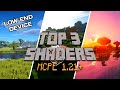 Top 3 'PC LIKE' SHADERS for Minecraft PE 1.21+ 🔥| BEST LOW END SHADERS FOR MCPE 😍