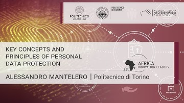 Key Concepts and Principles of Personal Data Protection (Alessandro Mantelero)