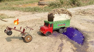 Diy Tractor Stuck In Mud In Mini Science project Diy Tractor Stuck In Mud Mini project💥