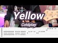 Yellow coldplay guitar coverwith tabs