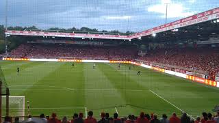1 FC UNION BERLIN - RB Leipzig Ansprache + Eiserne Aufstellung 18.08.2019