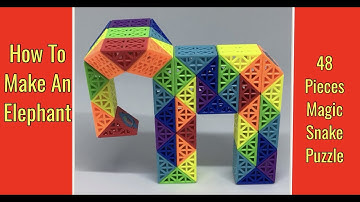 How To Make An Elephant - 48 Pieces Magic Snake Puzzle